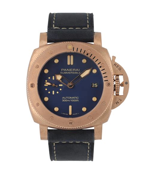 panerai bronzo bracelet|panerai bronzo blu abisso.